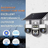 V380 Digital Solar Security Camera — Wired / Wireless IP CCTV, Waterproof Outdoor, 1080p HD