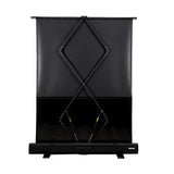 شاشة عرض أرضية قابلة للسحب مقاس 100 بوصة - صغيرة الحجم، وخفيفة الوزن، وجاهزة للاستخدام.