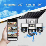 V380 Digital Solar Security Camera — Wired / Wireless IP CCTV, Waterproof Outdoor, 1080p HD