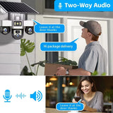 V380 Digital Solar Security Camera — Wired / Wireless IP CCTV, Waterproof Outdoor, 1080p HD