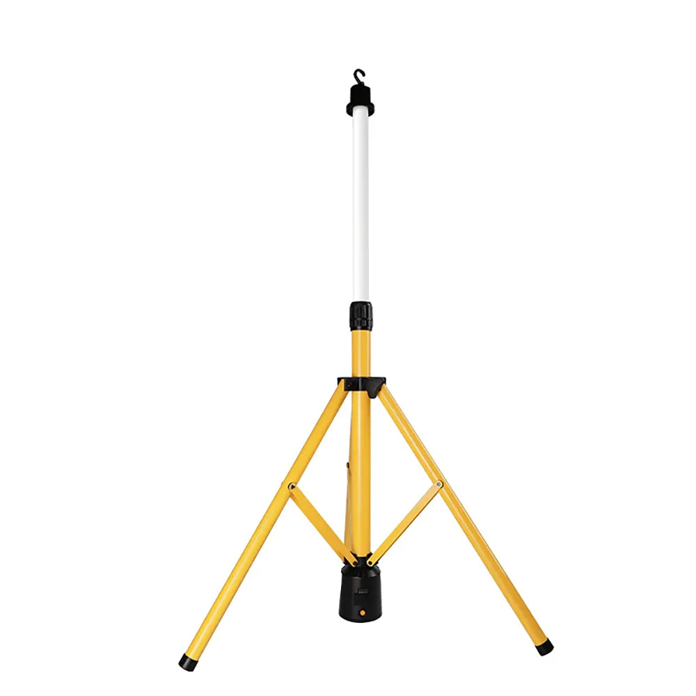 مصباح عمل LED محمول 20 واط - 2000 لومن، حامل ثلاثي القوائم، قابل لإعادة الشحن من Messicraft.