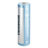 Neon Smart Battery Charging Case with 8 Rechargeable AA Batteries, USB-C Fast Charging & LED Display by Powerology