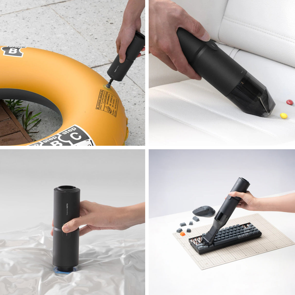 كبسولة الهواء المضغوط - منفضة هواء صغيرة للأجهزة الإلكترونية ولوحات المفاتيح والكاميرات والاستخدام المنزلي من HOTO.