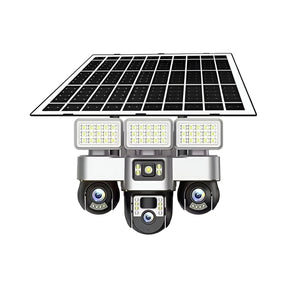 4G Solar Security Camera – 6MP Triple-Lens, IP66 Outdoor, Night Vision, Motion Alerts, Built-In Street Light | Security Camera | SASKA Trading