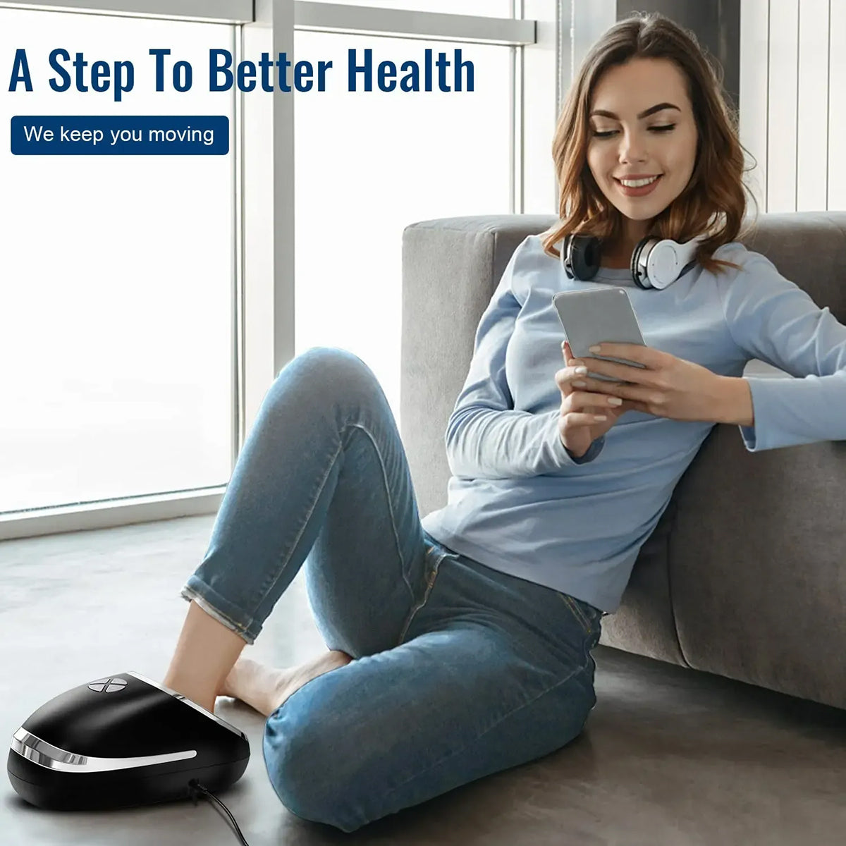 Deep Comfort Heated Foot Massager – Shiatsu Kneading, Air Compression & Full Foot Relief for Pain, Stress & Circulation