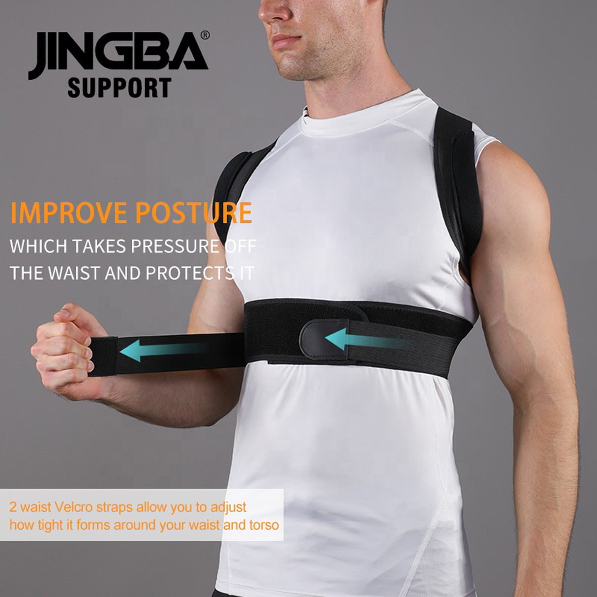 Adjustable Posture Corrector for Back & Shoulder Support (JB-2016)