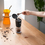 Cordless Electric Coffee Grinder – 18W with 800mAh Rechargeable Battery - Black by LePresso