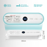 Vacuum Food Sealer Machine 80W, Automatic Vacuum Sealer with Digital Display, Pulse Function & 25cm Sealing Width by Winning Star