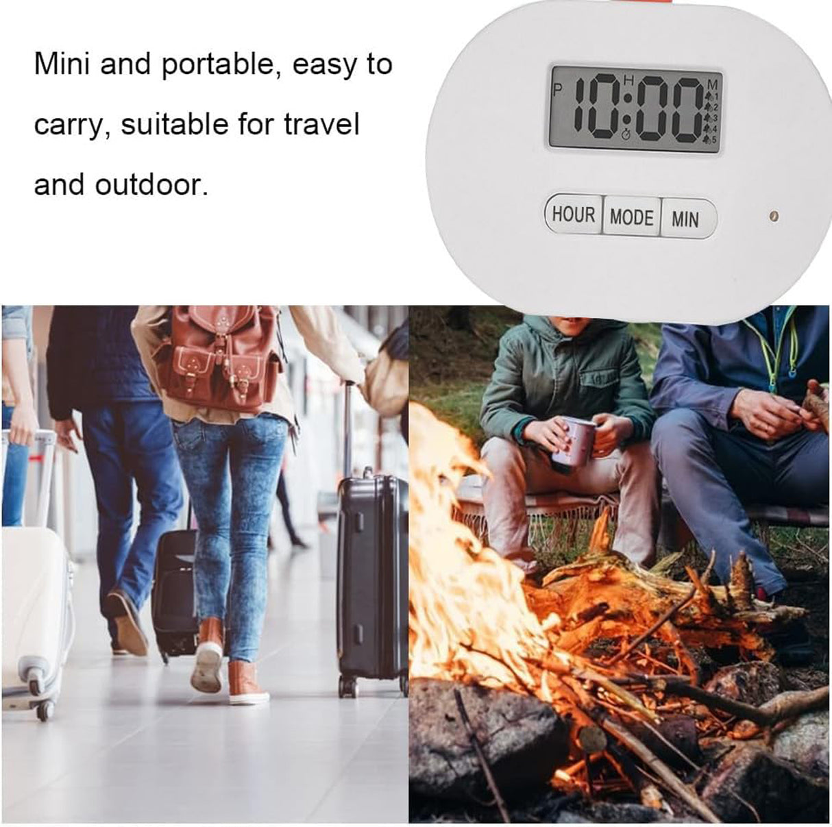 علبة أدوية محمولة – منظم يومي للأدوية مع منبّه