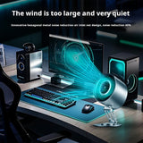 Portable Rechargeable Metal Desk Fan with 100-Speed Control, Digital Display, 4000mAh Battery & Adjustable Folding Stand H6-V8