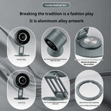 Portable Rechargeable Metal Desk Fan with 100-Speed Control, Digital Display, 4000mAh Battery & Adjustable Folding Stand H6-V8