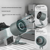 Portable Rechargeable Metal Desk Fan with 100-Speed Control, Digital Display, 4000mAh Battery & Adjustable Folding Stand H6-V8