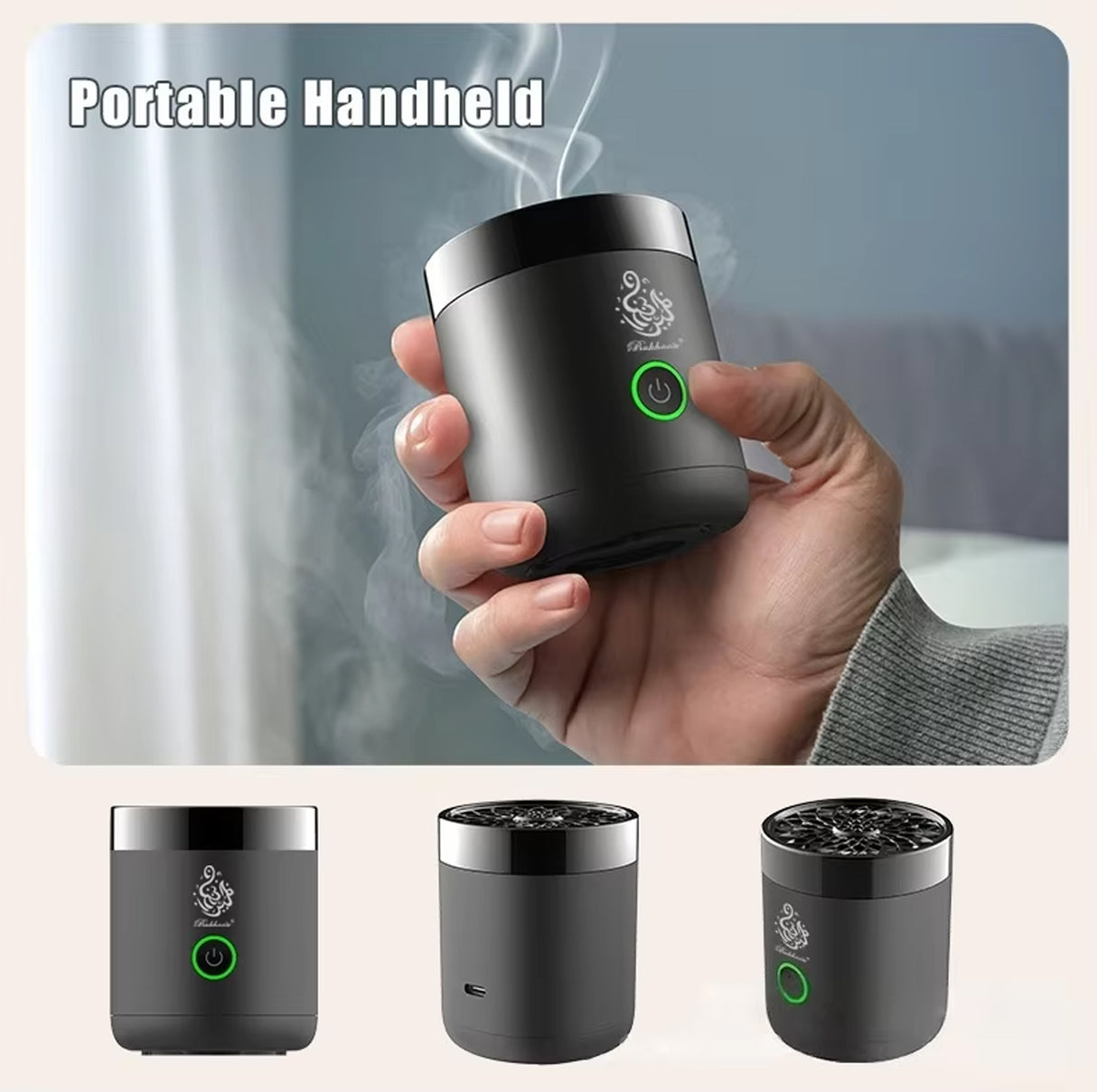 مبخرة بخور صغيرة B37 – مبخرة محمولة سريعة للبخور