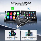 محول Mini Core اللاسلكي 2 في 1 لـ CarPlay وAndroid Auto من مع WiFi 6 وBluetooth 5.4 من Ottocast