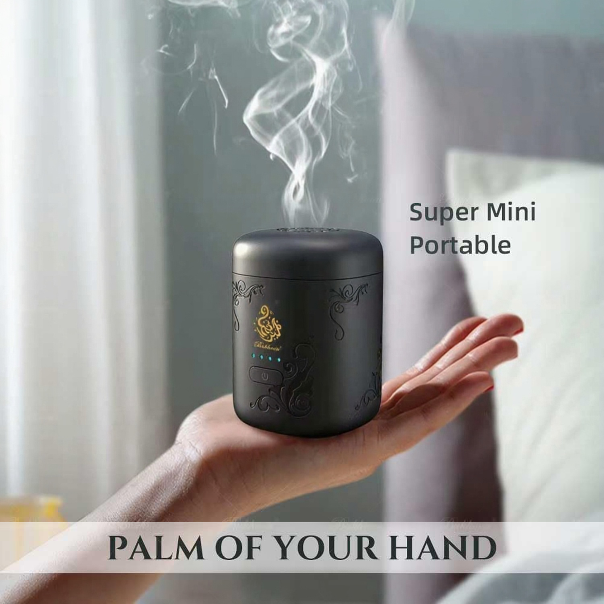 Portable Mini Electric Arabian Bakhoor Incense Burner Medkhan