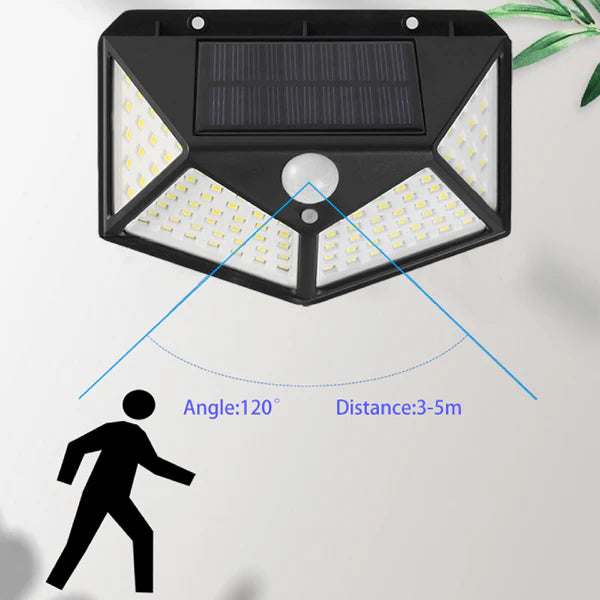 Motion Sensor Solar Light 100 LED