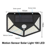 Motion Sensor Solar Light 100 LED by SASKA - SASKA Trading