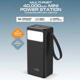 Multiport 40000mAh High-Capacity Mini Power Station Lite by Moxedo saska - saska.ae