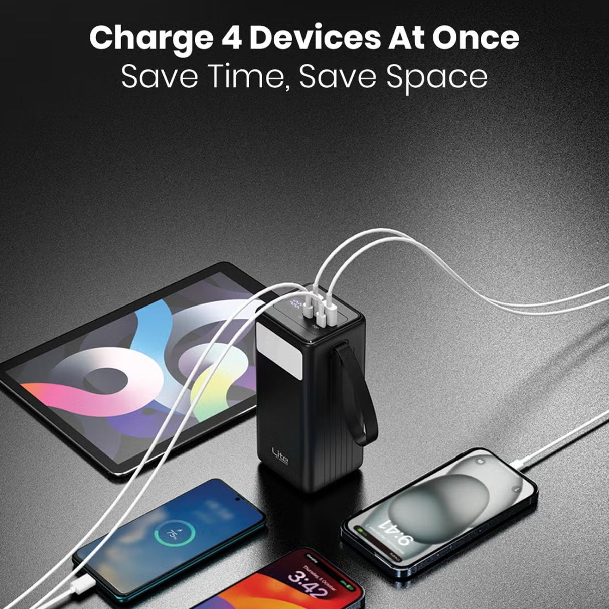 Multiport 40000mAh High-Capacity Mini Power Station Lite by Moxedo