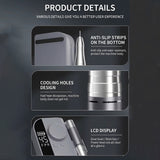 Portable Electric Nail Drill Machine HX-102, Rechargeable Cordless Nail Polisher with LCD Display