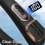 USB Rechargeable Bladeless Hanging Neck Fan, Portable Cooling Fan with 5 Speeds & LED Display (FZM-06)