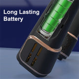 USB Rechargeable Bladeless Hanging Neck Fan, Portable Cooling Fan with 5 Speeds & LED Display (FZM-06)