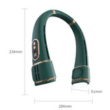USB Rechargeable Bladeless Hanging Neck Fan, Portable Cooling Fan with 5 Speeds & LED Display (FZM-06)