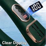 USB Rechargeable Bladeless Hanging Neck Fan, Portable Cooling Fan with 5 Speeds & LED Display (FZM-06)