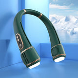 USB Rechargeable Bladeless Hanging Neck Fan, Portable Cooling Fan with 5 Speeds & LED Display (FZM-06)