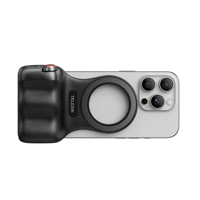 قبضة كاميرا مغناطيسية للهاتف الجيل الثاني مع ريموت لاسلكي ومقبض تثبيت سريع للهواتف الذكية من TELESIN