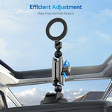 Magnetic Suction Cup Car Phone Holder P3-SUS-02 – MagSafe Compatible, Strong Vacuum Mount with 360° Rotation for iPhone & Smartphones by TELESIN