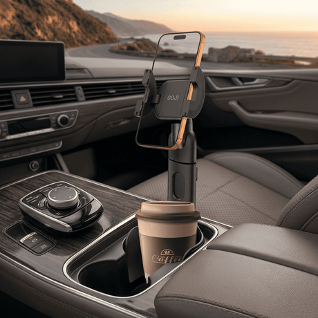 2-in-1 Magnetic and Snap Car Cup Holder Magsafe Phone Mount with Telescopic Arm S8 by Goji