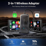 Play2Video Ultra Wireless CarPlay & Android Auto Adapter with Netflix, YouTube, Spotify, Prime Video, IPTV, Android 12 & Dual Wi-Fi 6 by OTTOCAST