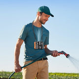 Portable Waist Fan with Bluetooth Speaker and Led Headlight 8000mAh Battery, 5-Speed by Porodo