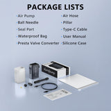 Mini Electric Bike Pump 120 PSI, Fast-Inflating Bicycle Air Compressor by dwndpump