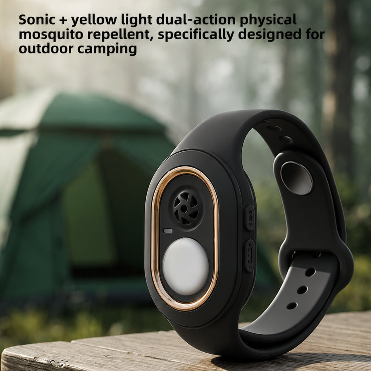 Portable Ultrasonic Mosquito Repellent Bracelet with Yellow Light, Portable Mosquito Repellent Bracelet with Yellow Light, USB Rechargeable Anti Mosquito Wristband