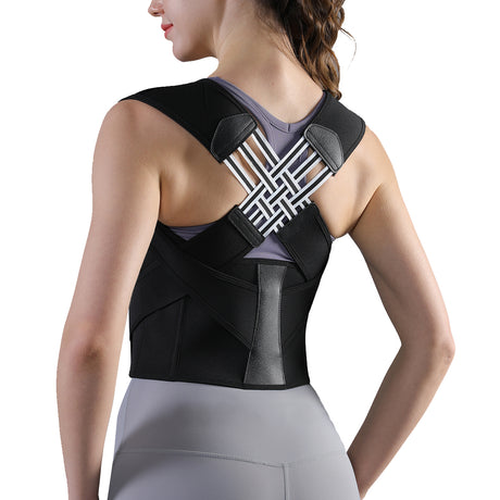 Adjustable Posture Corrector & Lumbar Support Brace - saska - saska.ae