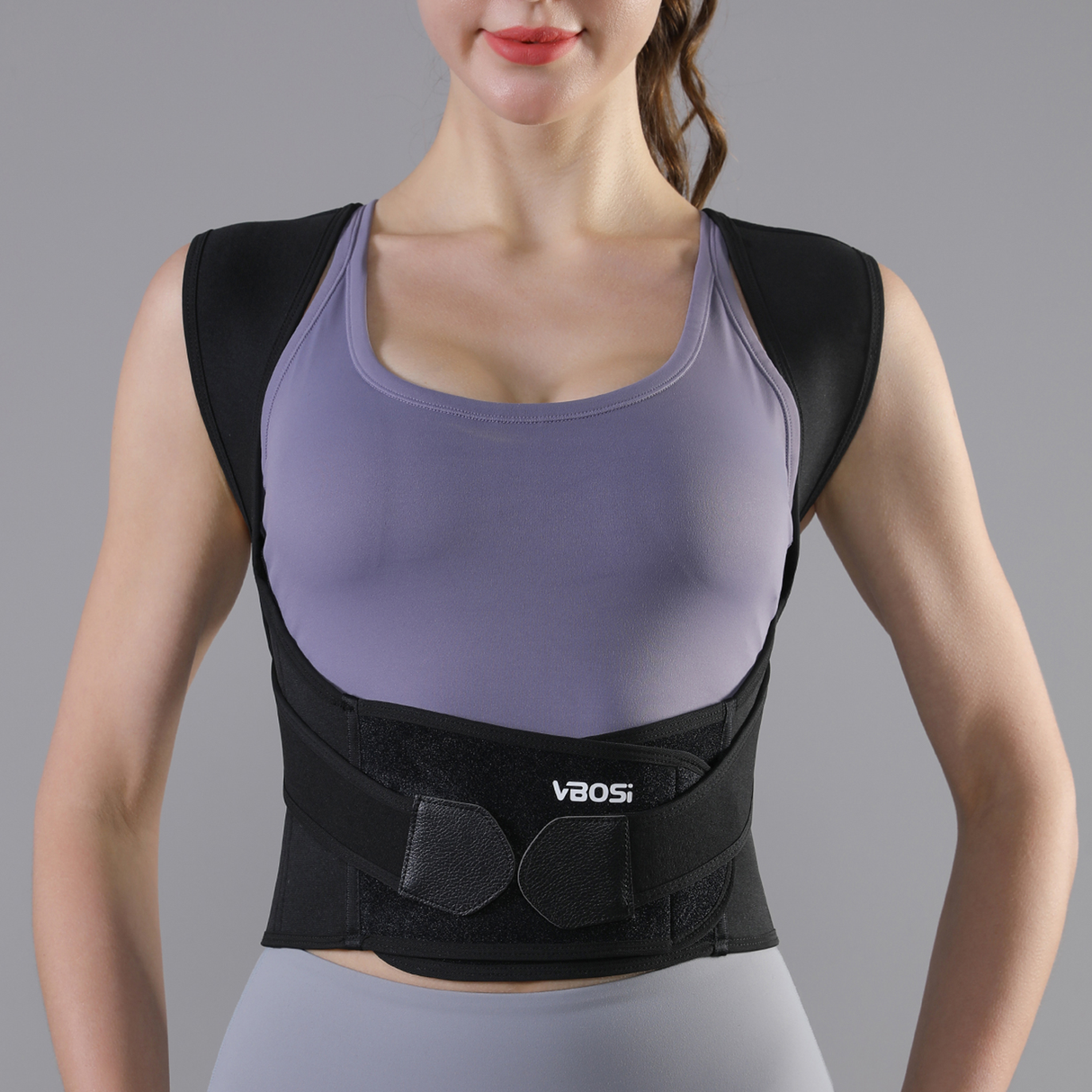 Adjustable Posture Corrector & Lumbar Support Brace (2041)