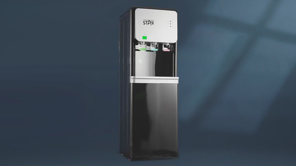 Multifunctional Electric Vertical Water Dispenser for instant Hot, Cold & Ambient water With Cold Storage Functions by Winning Star