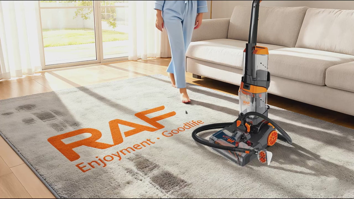 3-in-1 Carpet & Floor Washer Vacuum Cleaner 800W by RAF, Dual Roller Brush, 1.35L Clean Water Tank & 1.25L Dirty Water Tank, Carpet Cleaner for Home & Car