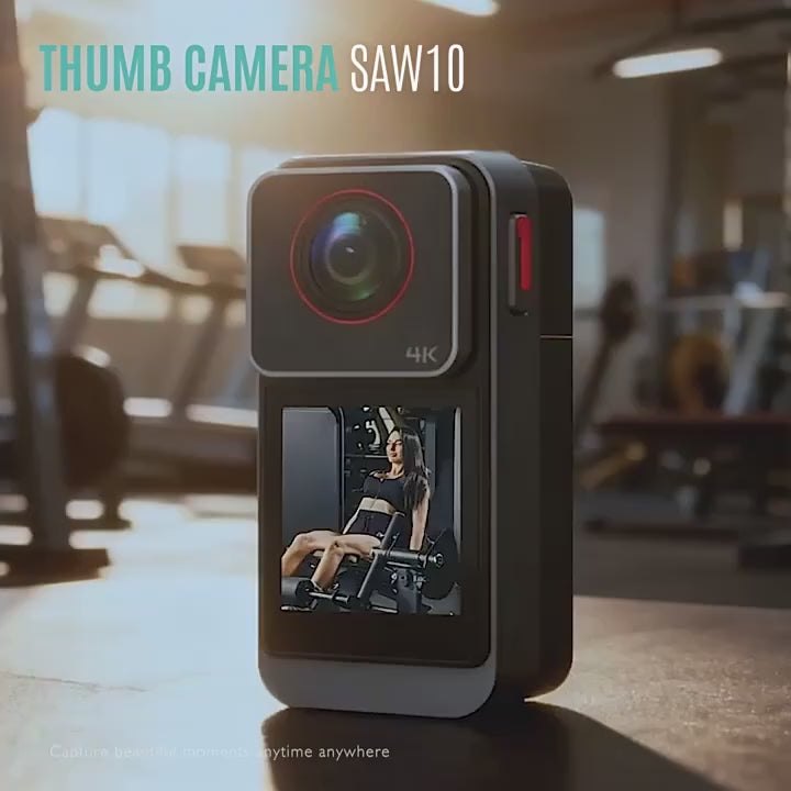 SAW10 4K Mini WiFi Action Camera, Magnetic Body Cam for Cycling, Motorbike, Diving & Outdoor Adventures