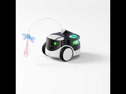 ROLA PetPal Interactive Toys Module with App-Controlled Play Stick, Rolling Ball & Laser Game by Enabot