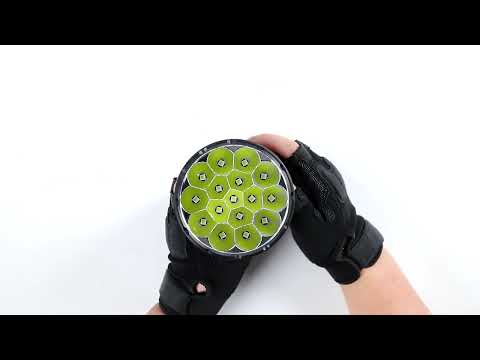 SR16 55000 Lumens Rechargeable LED Flashlight with Ultra-Long 1715m Beam Distance by IMALENT