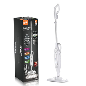 Electric Steam Mop 1250W with 800ml Water Tank, 7-in-1 Multipurpose Steam Cleaner, HEPA Filter & Microfiber Pads R-8772 RAF - Buy now at SASKA UAE DUBAI