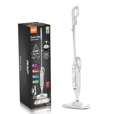 Electric Steam Mop 1250W with 800ml Water Tank, 7-in-1 Multipurpose Steam Cleaner, HEPA Filter & Microfiber Pads R-8772 RAF - Buy now at SASKA UAE DUBAI