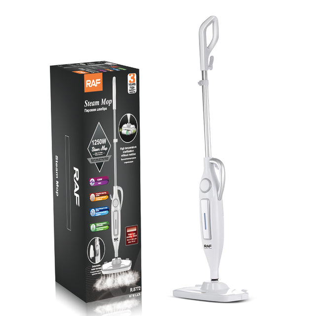 Electric Steam Mop 1250W with 800ml Water Tank, 7-in-1 Multipurpose Steam Cleaner, HEPA Filter & Microfiber Pads R-8772 RAF - Buy now at SASKA UAE DUBAI