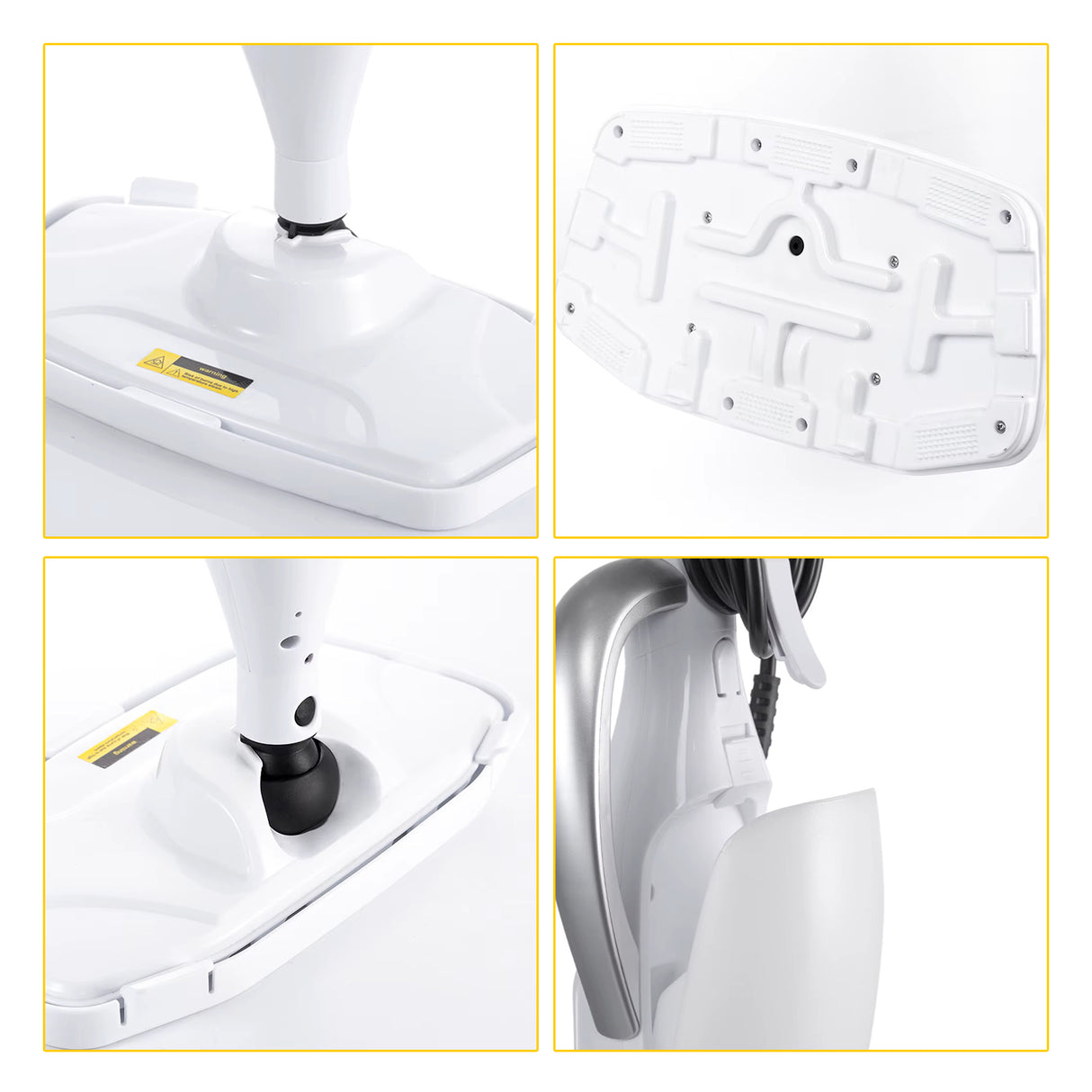 Electric Steam Mop 1250W with 330ml Water Tank, 7-in-1 Multipurpose Steam Cleaner, HEPA Filter & Microfiber Pads by RAF
