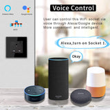 Voice control Saska Smart Wall Socket 1 Gang Wi-fi