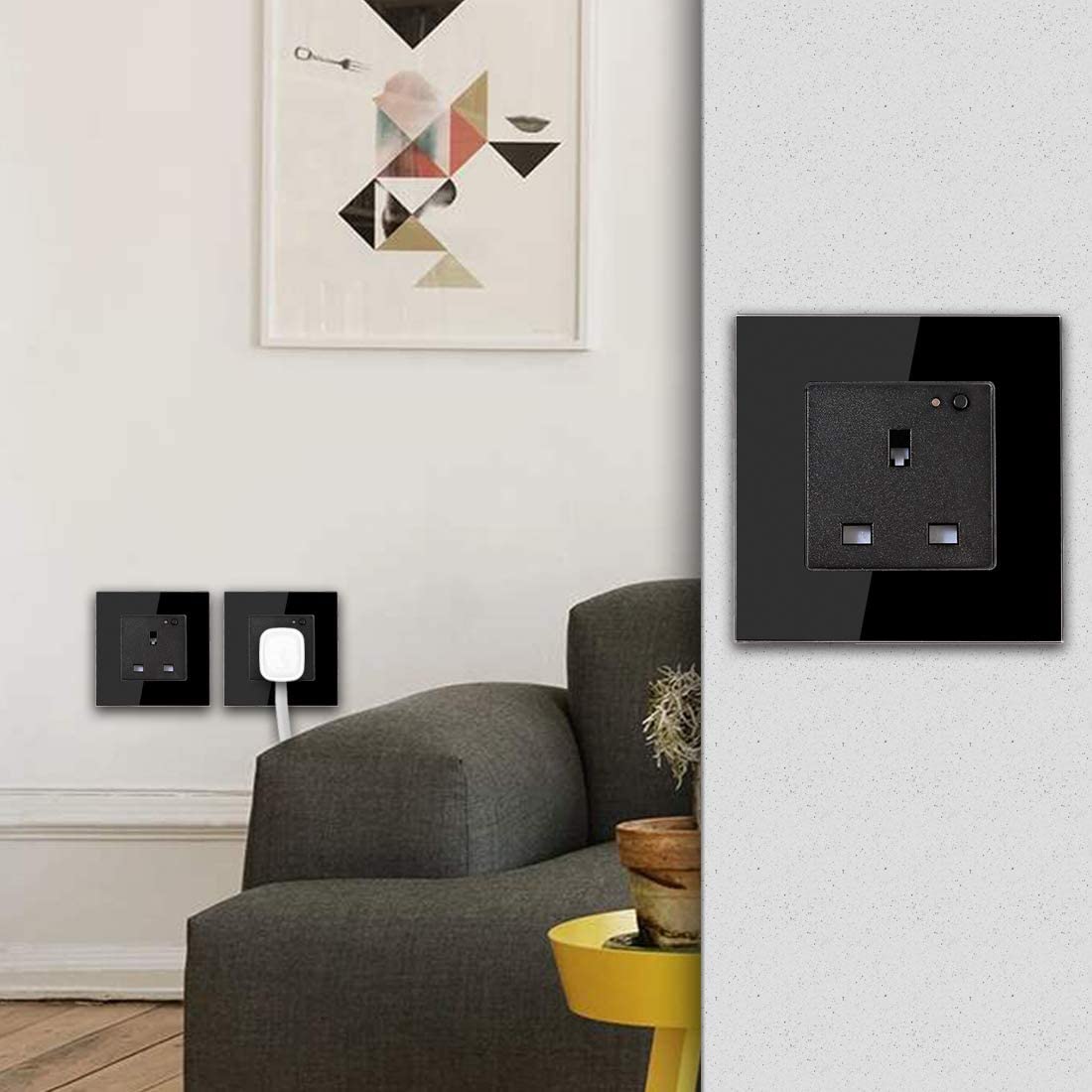 Saska Smart Wall Socket 1 Gang Wi-fi