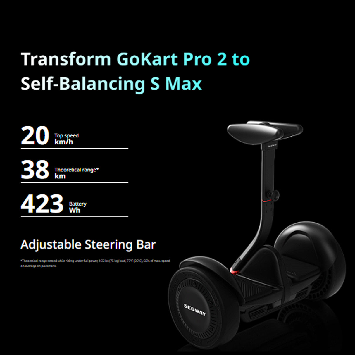 سيارة سباق كهربائية Ninebot Gokart Pro 2، كارت درفت عالي السرعة مع تجربة ألعاب تفاعلية، مناسب للأعمار 10+ من Segway